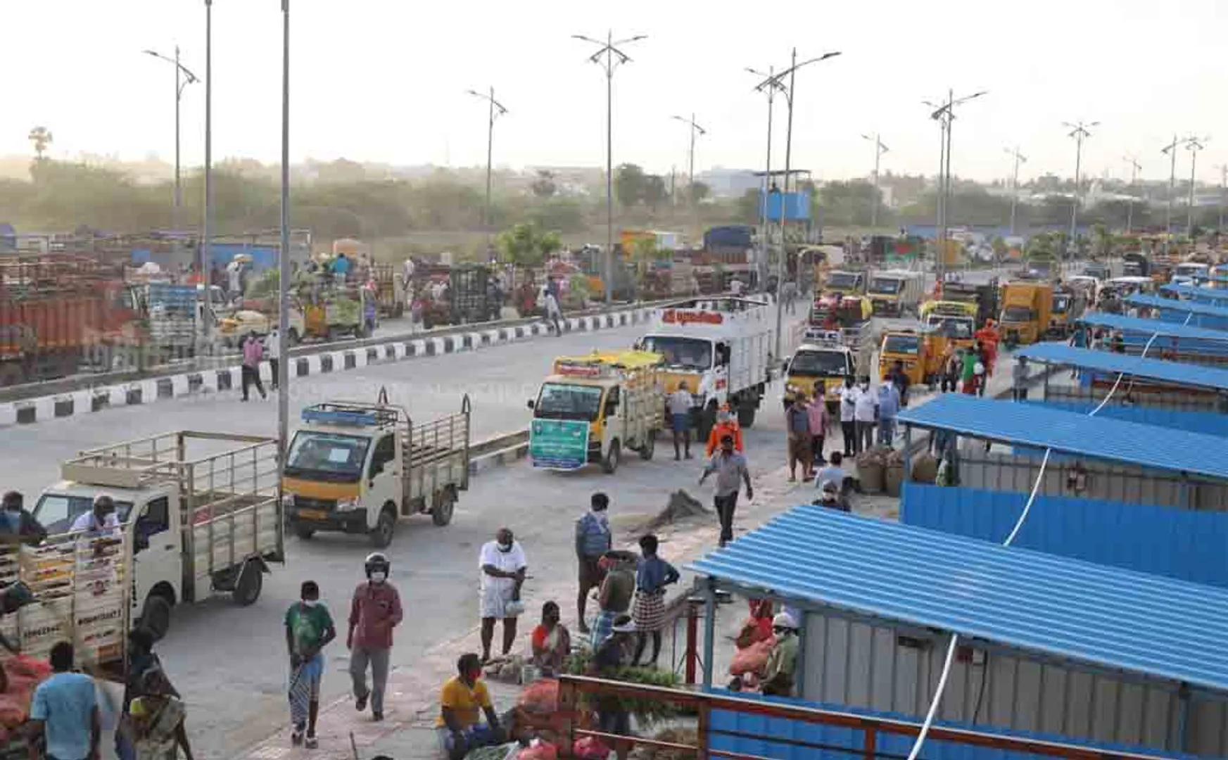 thirumalizhai temporary market labours uniform announced  